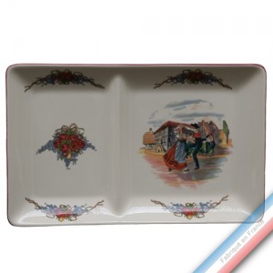 Collection OBERNAI - Assiette chaud/froid - 37 x 23 cm - Lot de 1