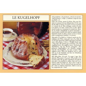 Carte postale recette alsacienne - "Le kugelhopf"