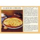 Postcard alsatian recipe - "La quiche lorraine" - (quiche lorraine)