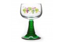 6 Alsace's wine glasses twisted stem "VIGNOBLE" (vineyard) decor