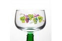 6 Alsace's wine glasses twisted stem "VIGNOBLE" (vineyard) decor