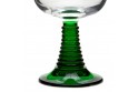 6 Verres à vin d'Alsace pied torsadé motif VIGNOBLE