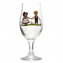 6 Verres &agrave; bi&egrave;re "Ulla" motif HANSI