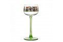 6 Alsace's wine glasses  "HANSI" decor