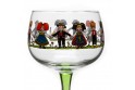 6 Alsace's wine glasses  "HANSI" decor