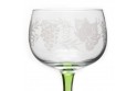 6 verres à vin blanc d'Alsace, motif grappe