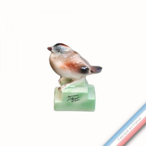 Collection BARBOTINES  - Oiseau moineau - H 12 cm -  Lot de 1