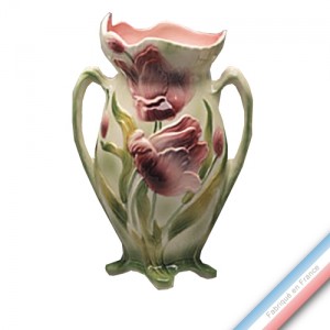 Collection BARBOTINES  - Vase Tulipe a Anses - H 31 cm -  Lot de 1