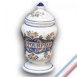 Collection - Pot à pharmacie 'Grand' Louis XV Pourpier - H 21 cm -  Lot de 1