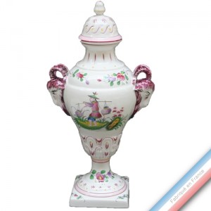 Collection CHINOIS - Vase tête bélier - H 49 cm -  Lot de 1