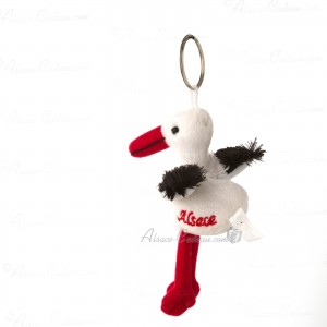 Embroidered  keyring stork plush