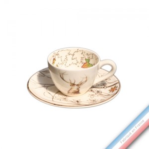 Collection CHAMBORD - Tasse et soucoupe café - 0,05L / 11,5cm -  Lot de 4