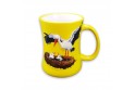 Yellow ceramic mug "Cigogne" (Stork)