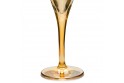 Box of 6  coloured crystal flutes 