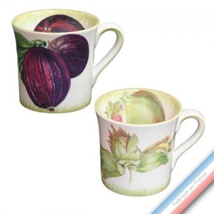 Collection ECLECTICA - Coffret 2 mugs fruits - 21 x 10 x 9 cm -  Lot de 1