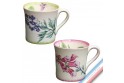 Collection ECLECTICA - Coffret 2 mugs fleurs poisons - 21 x 10 x 9 cm -  Lot de 1