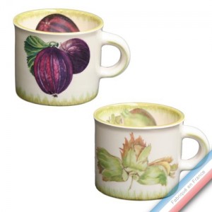 Collection ECLECTICA - Coffret 2 mini mugs fruits - 18 x 9 x 7 cm -  Lot de 1