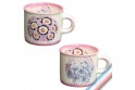 Collection ECLECTICA - Coffret 2 mini mugs bouquets - 18 x 9 x 7 cm -  Lot de 1