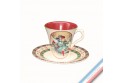 Collection SAINT PETERSBOURG - Tasse et soucoupe thé - 0,20L / 15 cm -  Lot de 4