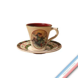 Collection SAINT PETERSBOURG - Tasse et soucoupe café - 0,05L / 11,5cm -  Lot de 4