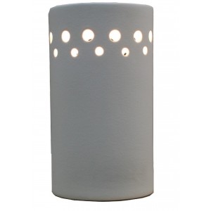 Collection S & W - Lampe Cylindre blanc mat - H 18 - Diam 9,5 cm -  Lot de 1