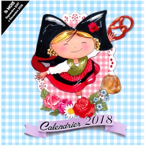 Calendrier "L'Alsace Enchantée 2018" de Ratkoff (30cm x 30cm)