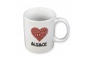 Mug J'aime l'Alsace - Coeur rouge