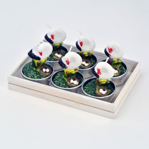 Coffret de 6 bougies Cigogne