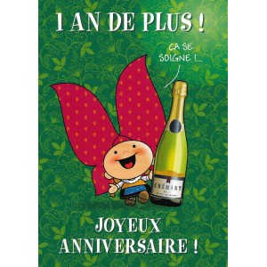 Carte de voeux Lovely Elsa - Anniversaire (crémant)