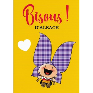 Carte de voeux Lovely Elsa - Bisous d'Alsace