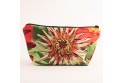 Trousse 3D collection fleurs - Zinnia rouge fond vert