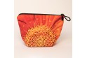 Vide poche + zip collection fleurs - Coeur soucis orange