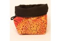 Vide poche + zip collection fleurs - Coeur soucis orange