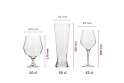 Coffret de 6 verres à bières pour dégustation - 3 différentes formes et contenances