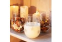 6 verres avec décor étoiles de Noël dorées - 50 cl