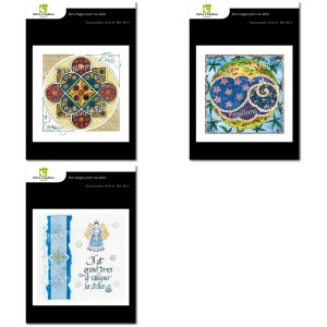 Lot de 3 cartes - Enluminures Anne Friant 