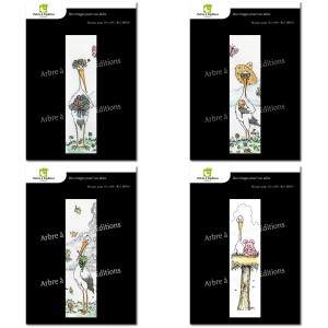 Lot de 4 marque-pages assortis - CIGO0GNE