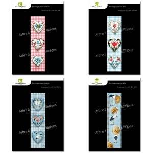 Lot de 4 marque-pages assortis - CIGO0GNE