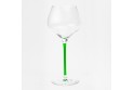 6 Verres "Grand Sommelier d'Alsace" avec jambe verte