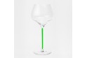 6 Verres "Grand Sommelier d'Alsace" avec jambe verte