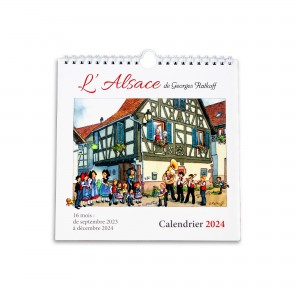 Calendrier L'Alsace Enchantée 2020 de Ratkoff  (19,5cm x 20cm)