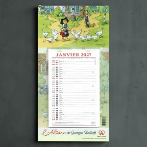 Calendrier L'Alsace 2027 de Ratkoff (&eacute;ph&eacute;m&eacute;rides)
