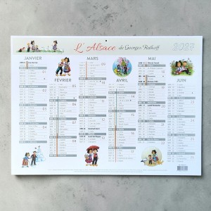 Calendrier L'Alsace 2027 de Ratkoff (bancaire gris)