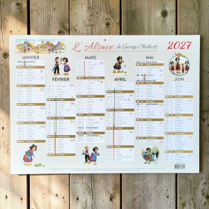 Calendrier L'Alsace 2027 de Ratkoff (bancaire marron)