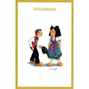 Greeting card Alsace Ratkoff - "Félicitations" - (congratulations) 
