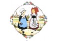 Dinner plate (Hansi collection) "Couple Alsace-Lorraine" (Alsacd-Lorraine couple) n°9