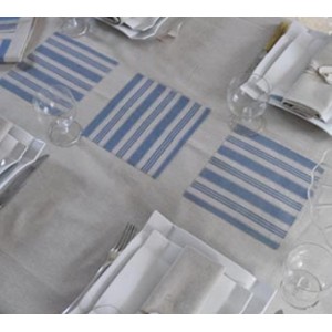 Nappe carrée "Bleu Kelsch"