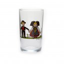 6 Verres d&eacute;gustation "S&Auml;NTIS" vin d'Alsace  motif HANSI
