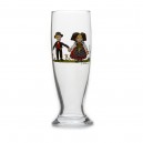 6 Verres &agrave; bi&egrave;re "Helvetia" motif HANSI