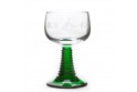 6 Alsace's traditional wine glasses twisted stem